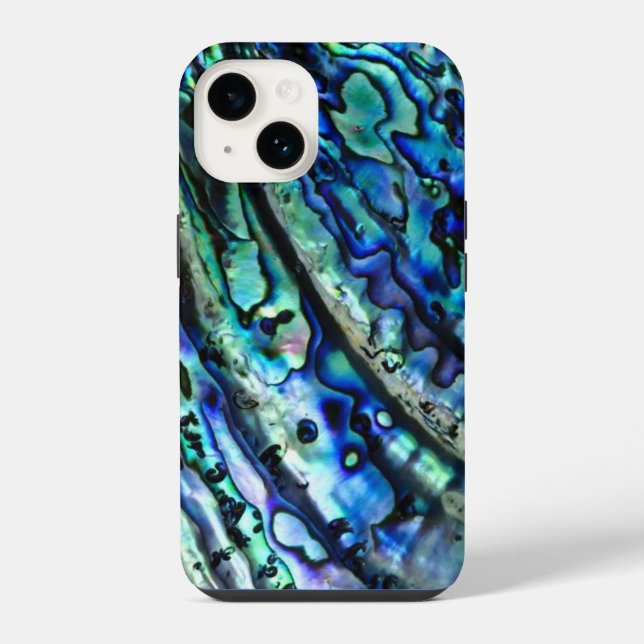 Abalone Shell | Colourful Abstract iPhone Case (Back)