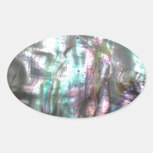 Abalone Shell Oval Sticker
