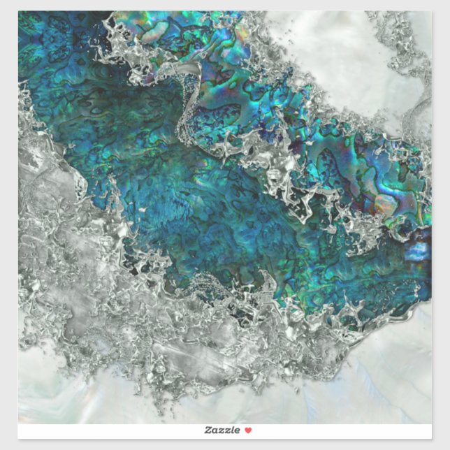 Abalone Shell Pearl and Silver 2 (Sheet)