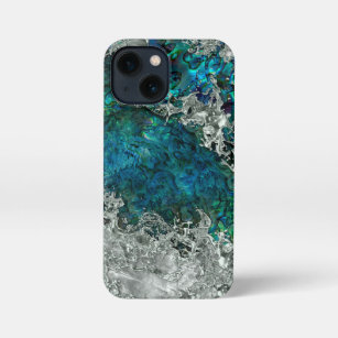 Abalone Shell Pearl and Silver 2 iPhone 13 Mini Case