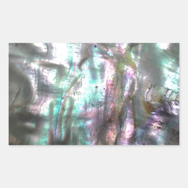Abalone Shell Rectangular Sticker (Front)