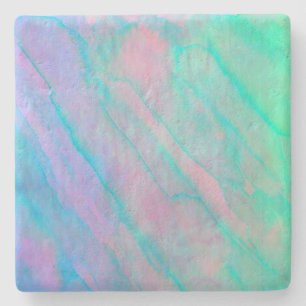 Abalone Shell Watercolor mother-of-pearl Shellfish Stone Coaster