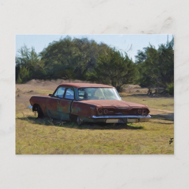 Abandoned 63 Chev. Postcard (Front)