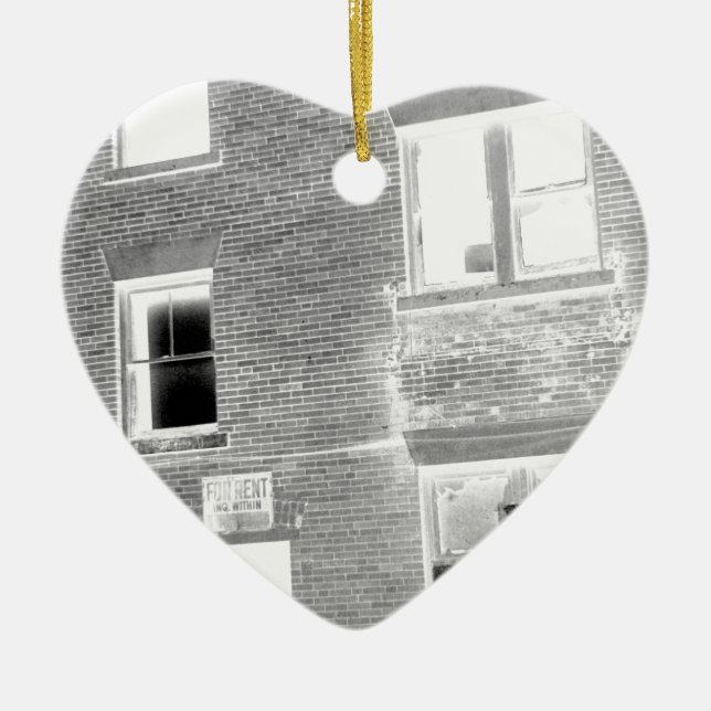 Abandoned Apartment For Rent - negative Ceramic Tree Decoration (Front)