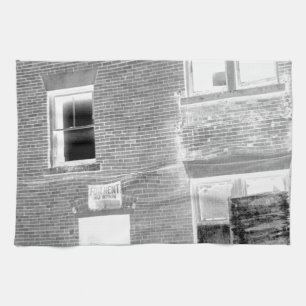 Abandoned Apartment For Rent - negative Tea Towel