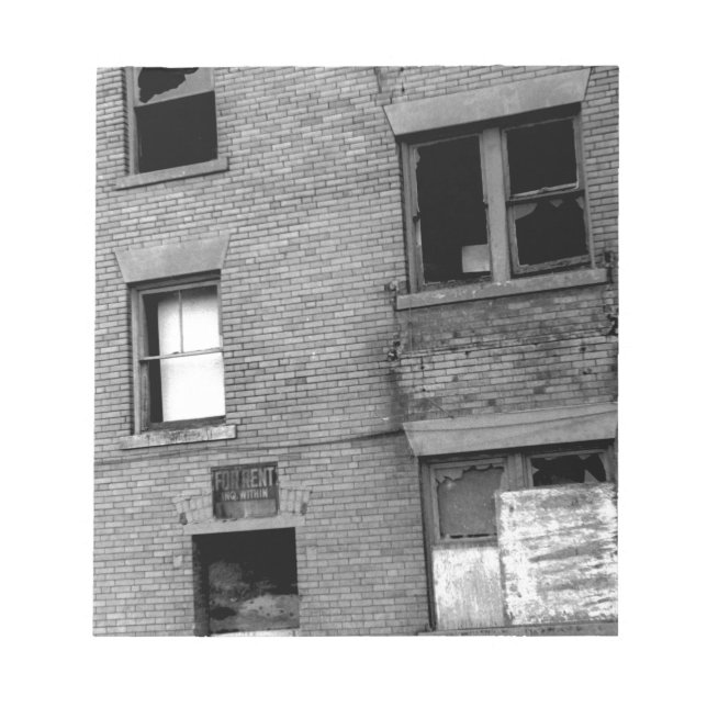 Abandoned Apartment For Rent Notepad (Front)