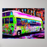 Abandoned Bus Street Art  Poster<br><div class="desc">Abandoned Bus Street Art</div>