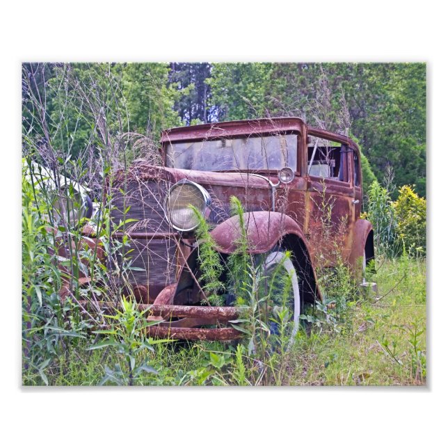 Abandoned Car Photo Print (Front)