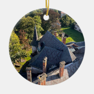 Abandoned Castle Ceramic Ornament