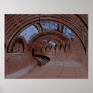 Abandoned City Hall Subway Station NYC Poster