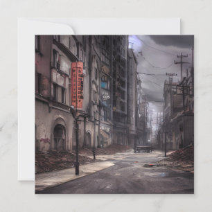 Abandoned City Post Apocalyptic Dystopian World