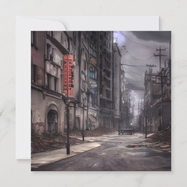 Abandoned City | Post Apocalyptic Dystopian World  (Front)