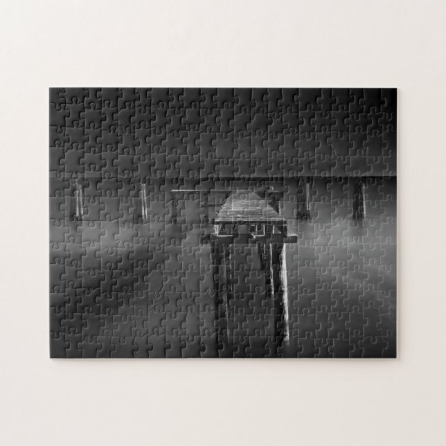 Abandoned Dock At Lake Monroe Jigsaw Puzzle (Horizontal)