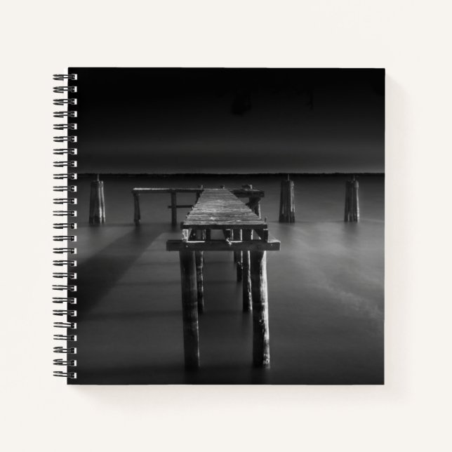 Abandoned Dock At Lake Monroe Notebook (Front)
