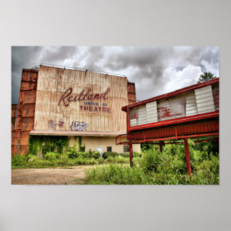 Abandoned Drive in Movie Theatre Poster