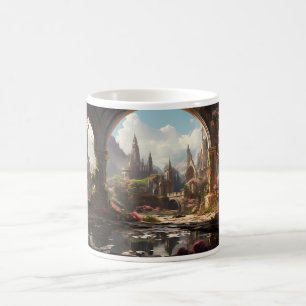 Abandoned Garden in a Fantasy Realm Coffee Mug