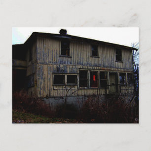 Abandoned Haunted House Postcard