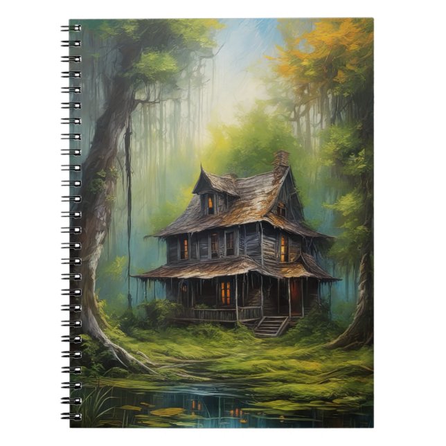 Abandoned House Amidst the Swampy Silence Notebook (Front)