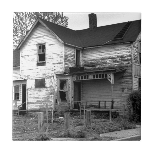 Abandoned House Ceramic Tile (Front)