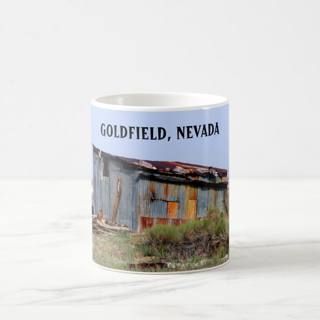 Abandoned House In Goldfield Nevada Coffee Mug (Center)