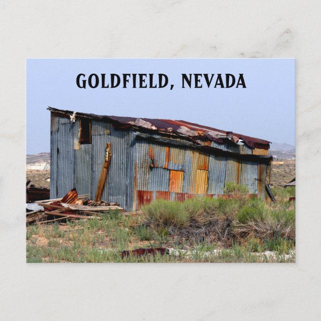 Abandoned House In Goldfield Nevada Postcard (Front)