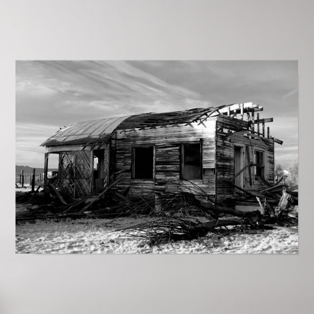 Abandoned House In Kelso California Poster (Front)