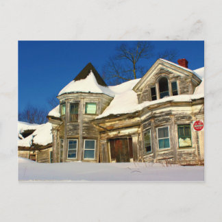 Abandoned House in Searsport, Maine Postcard