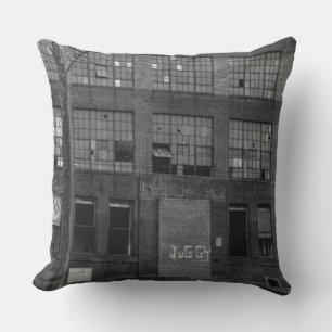 Abandoned Manufacturing Building Cushion