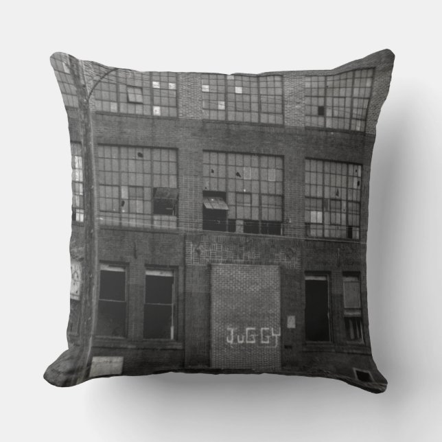 Abandoned Manufacturing Building Cushion (Front)