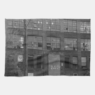 Abandoned Manufacturing Building Tea Towel