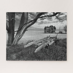 Abandoned Old Farm House in Rural Oregon Jigsaw Puzzle