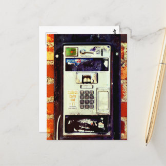Abandoned Payphone Postcard