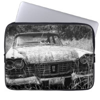 Abandoned Plymouth Car Photo Laptop Sleeve