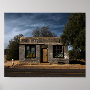 Abandoned Post Office in Kelso California Poster