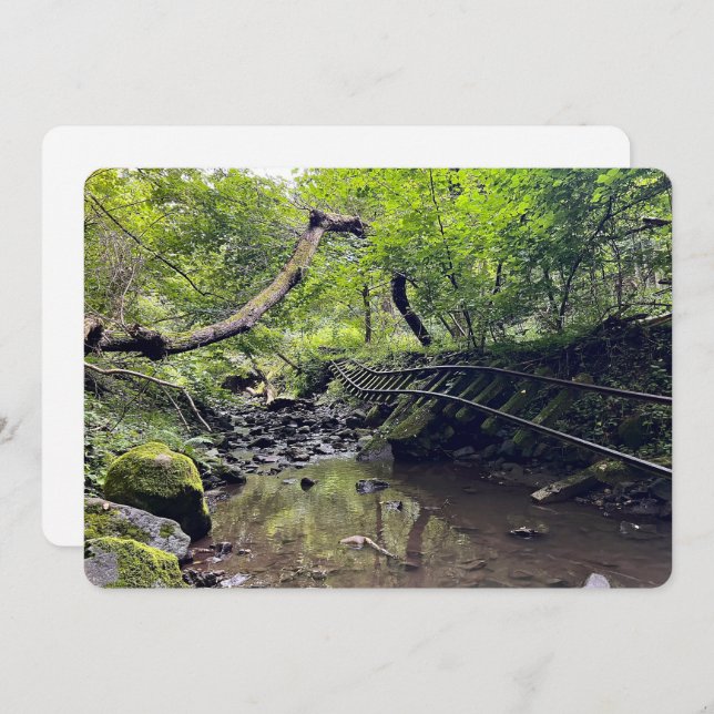 Abandoned Railroad Holiday Card (Front/Back)