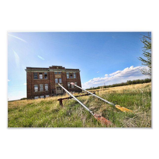 Abandoned Saskatchewan Church Photo Print (Front)