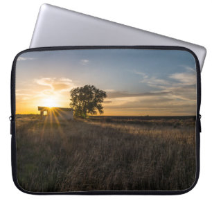 Abandoned Shed Colorado Sunset Laptop Sleeve