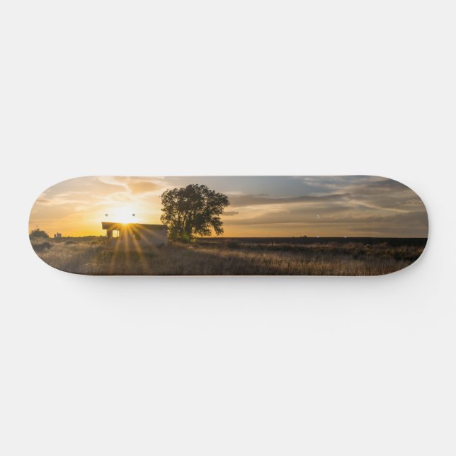 Abandoned Shed Colorado Sunset Skateboard (Horz)