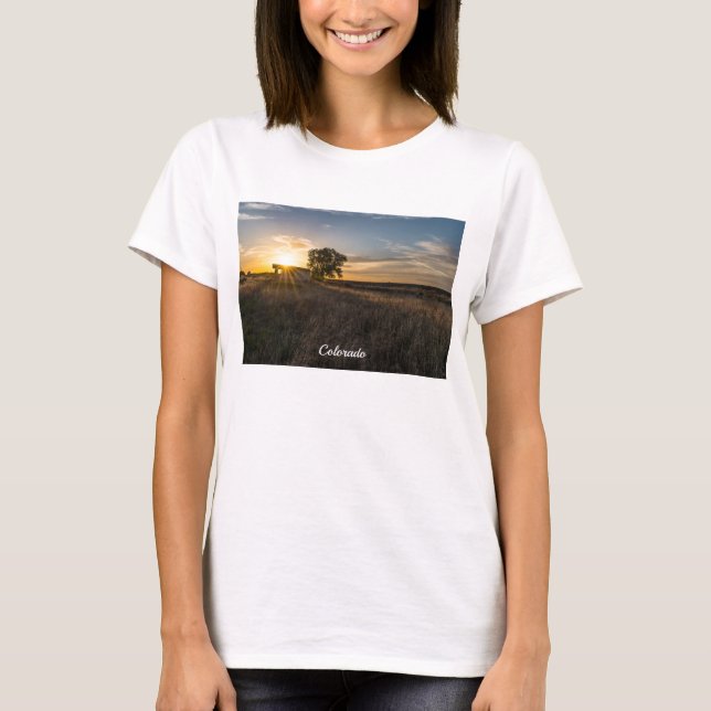 Abandoned Shed Colorado Sunset Women's T-Shirt (Front)
