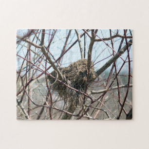 Abandoned Spring Bird Nest Nature Jigsaw Puzzle