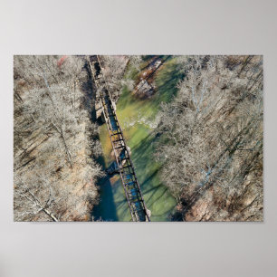 Abandoned Train Trestle Royersford PA Poster