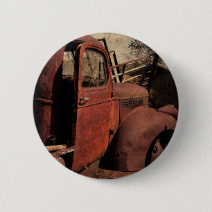 Abandoned Truck 6 Cm Round Badge