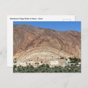 Abandoned Village Birkat Al Mawz - Oman Postcard