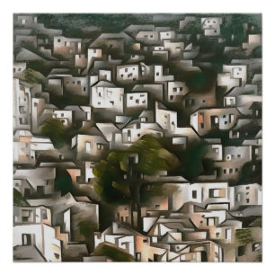 Abandoned Village Of Kayakoy Fethiye Landscape Art Poster