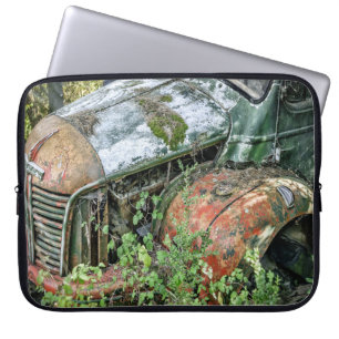 Abandoned Vintage Truck Laptop Sleeve