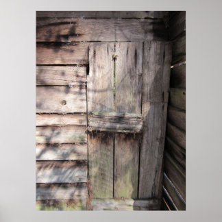 Abandoned Weathered Barn Door Poster