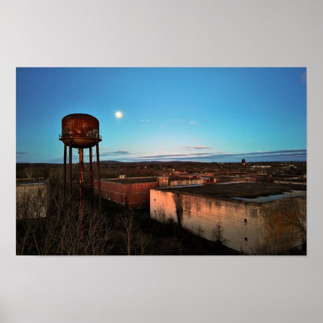 Abandoned Whiskey Distillery Linfield PA Poster (Front)