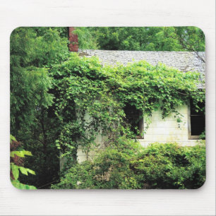 Abandoned White House in the Woods Mouse Pad