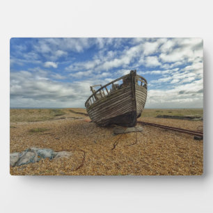 Abandoned Wooden Fishing Boat   Dungeness Plaque