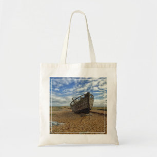 Abandoned Wooden Fishing Boat Dungeness Tote Bag